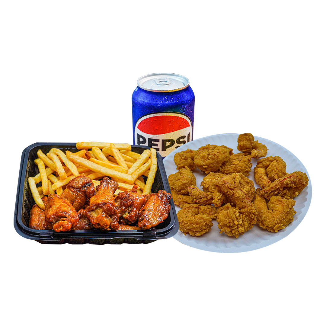 Shrimps and Buffalo Wings Combo